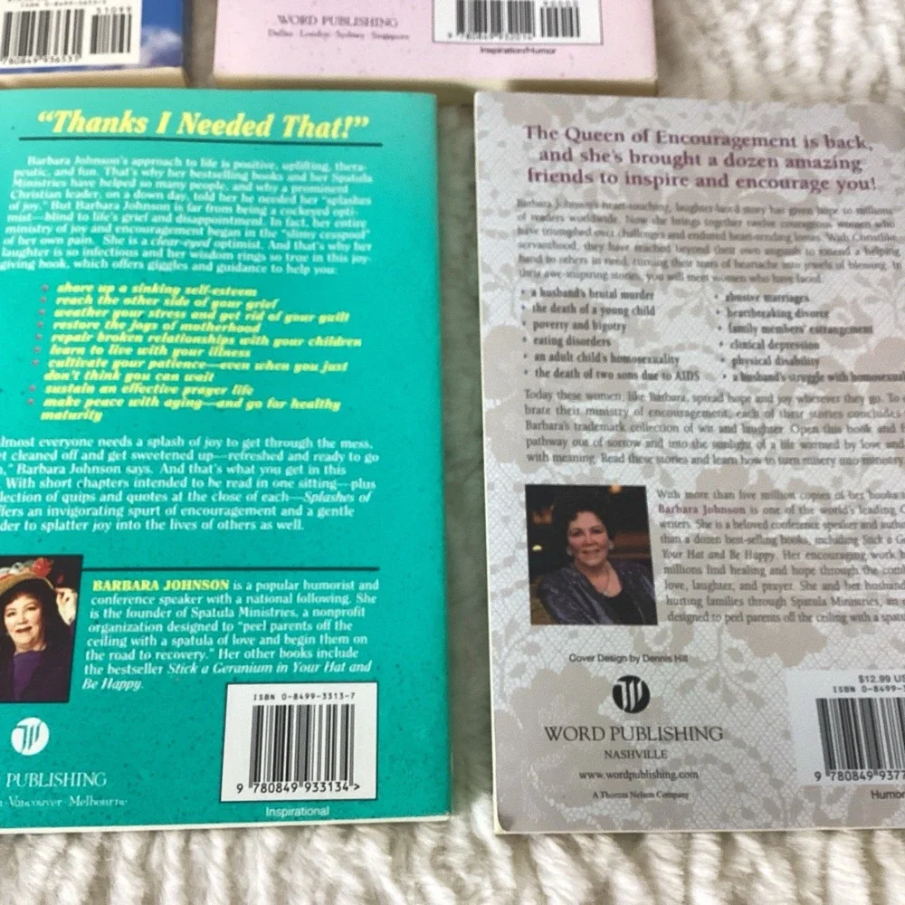 Christian Women Humor Lot Of 7 Books WellBeing Devotionals Fun Barbara Johnson